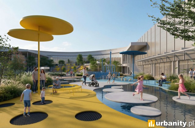 Projekt przebudowy Portu Łódź, wizualizacja, wiz. Ingka Centres