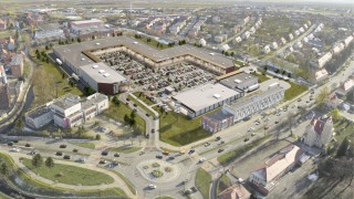 Projekt parku handlowego Silesiana w Dzierżoniowie, wiz. materiały inwestora