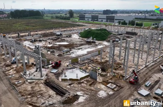 Tak obecnie wygląda budowa nowego stadionu w Opolu, fot. ZK Opole
