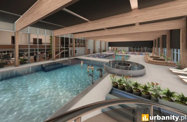 Aquapark Widzew - projekt inwestycji, wiz. materiały inwestora