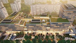 Pierwotny projekt zagospodarowania działki po centrum handlowym Land, wiz. JEMS
