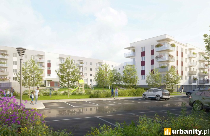 Wizualizacja nowego etapu inwestycji Cukrownia Apartamenty w Szczecinie, wiz. materiały dewelopera