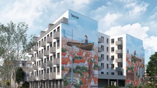 Inwestycja z muralem w obrębie placu Grunwaldzkiego we Wrocławiu