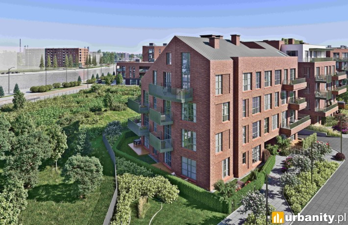 Gedania Riverside Living, projekt inwestycji w Gdańsku, wiz. materiały dewelopera