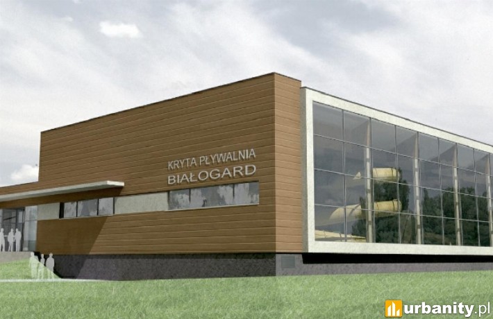 Wizualizacja krytej pływalni w Białogardzie