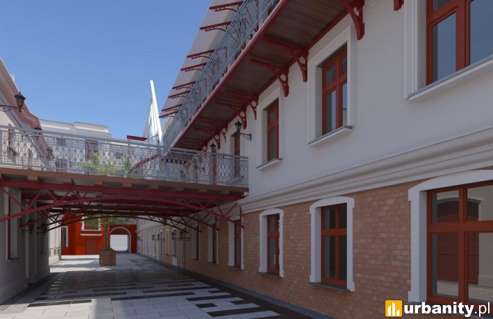 Tak po remoncie ma wyglądać podwórko przy ul. Piotrkowskiej 102, mat. ŁÓDŹ.PL