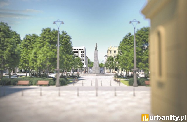 Plac Wolności po remoncie będzie zielony!, (fot. ŁÓDŹ.PL)