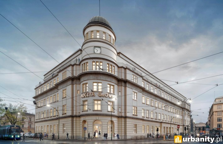 Monumentalny gmach Poczty Głównej w Krakowie po rewitalizacji, fot. materiały prasowe
