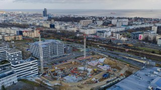 Stan zawansowania prac na budowie SkyCity w grudniu 20225 roku, fot. Allcon