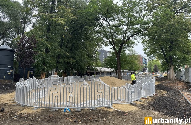Powstający park linearny w ramach SOHO by Yareal, fot. Yareal