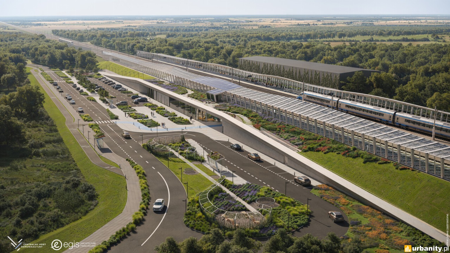 Kolej Dużych Prędkości. Zobacz nowoczesną stację kolejową na trasie Warszawa-Łódź