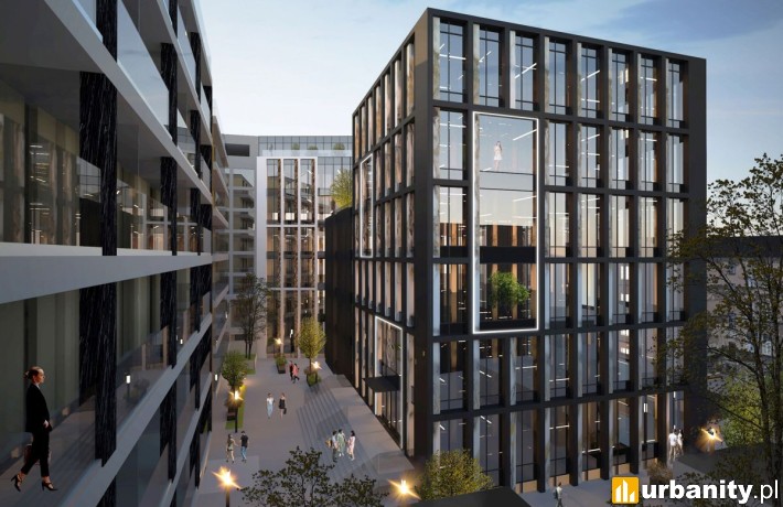 Wizualizacja biurowca przy Ewangelickiej w Lublinie, wiz. MTA Architekci