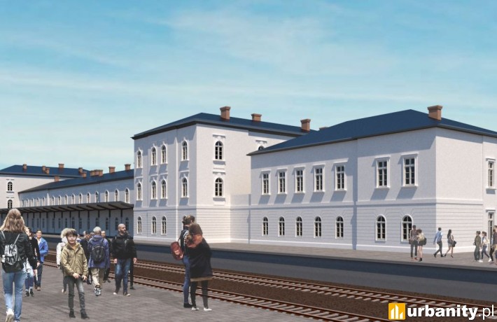 Wizualizacja dworzec Czechowice-Dziedzice od strony peronów, fot. PKP