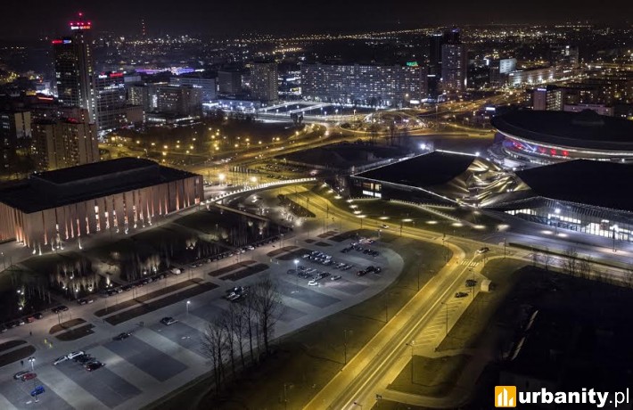 Działka, na której powstaną biurowce .KTW
