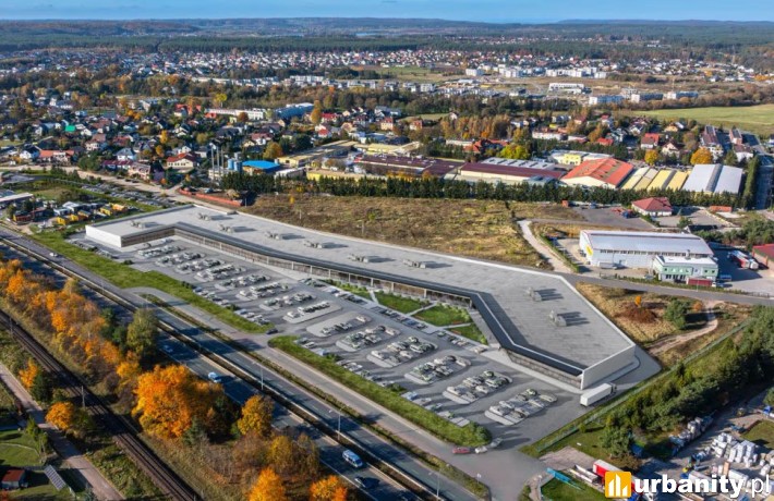 Projekt inwestycji Park Kaszuby w Wejherowie, wiz. materiały inwestora