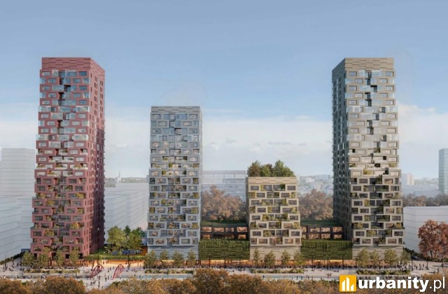 Koncepcja inwestycji firmy Stalexport Autostrady w centrum Katowic, wiz. Konior Studio