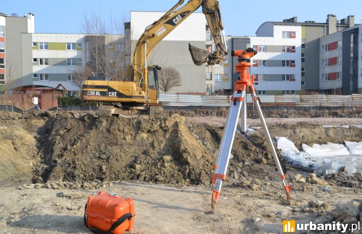 Prace na budowie inwestycji w Luboniu