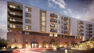 Atmo we Wrocławiu - nowoczesne budynki z elewacją dawnej stajni z XIX wieku