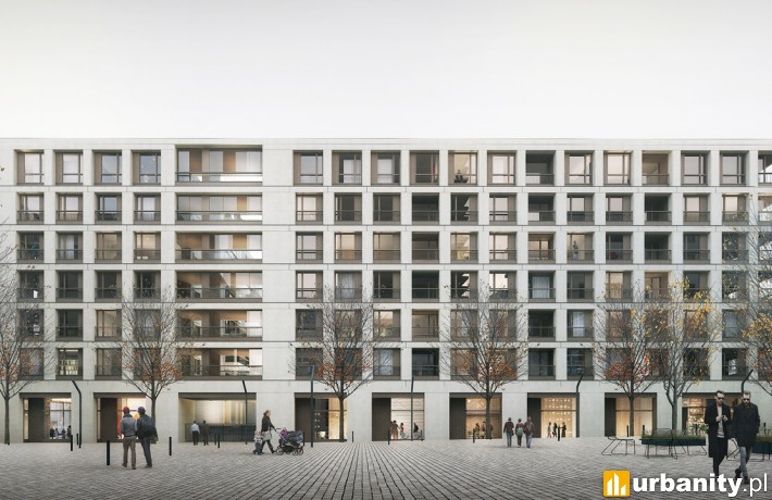 Wizualizacja apartamentowca z projektu Browary Warszawskie