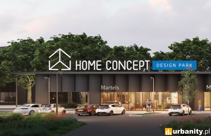 Rozbudowa Home Concept Design Park w katowickim Roździeniu, wiz. materiały inwestora