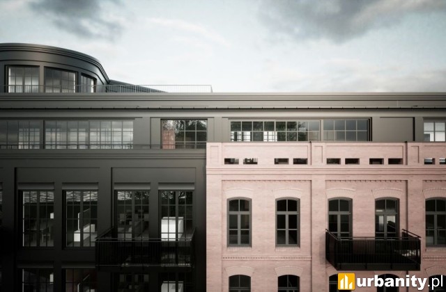 Lofty Farbiarnia, projekt inwestycji, wiz. materiały inwestora