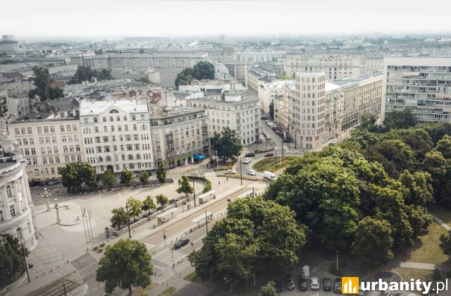 Nowy projekt budynku przy placu Politechniki 4, wiz. WXCA