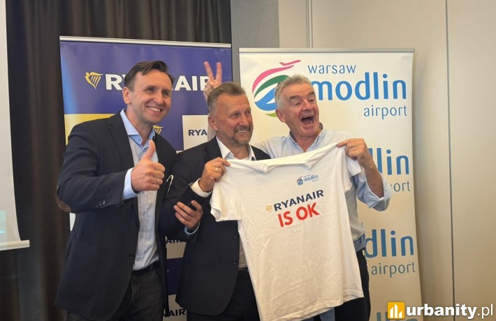 Ryanair zainwestuje 400 mln USD w Modlinie, fot. Ryanair