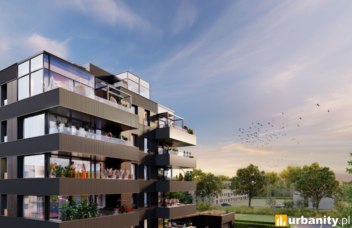 Apartamenty SO.21, wizualizacja budynku, wiz. materiały dewelopera