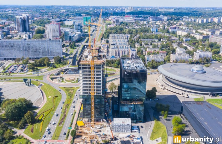 Powstaje II etap kompleksu .JTW (fot. TDJ Estate) wrzesień 2020 r.