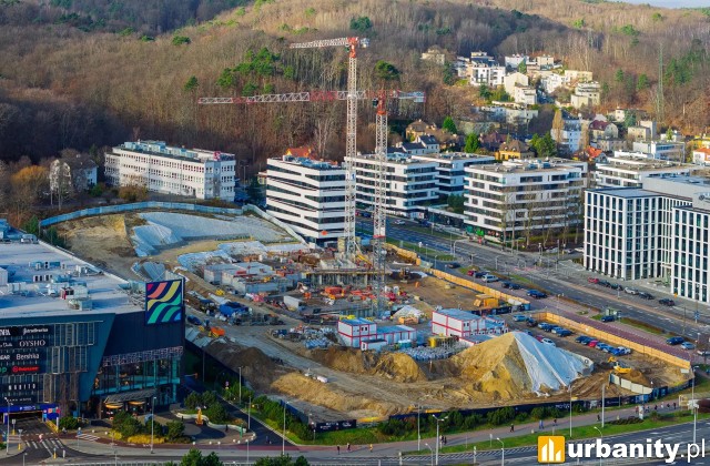 Tak obecnie wygląda budowa I etapu inwestycji SkyCity, fot. Allcon