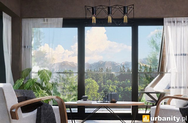 Tatrzańska Poronin, wizualizacja inwestycji, wiz. materiały inwestora