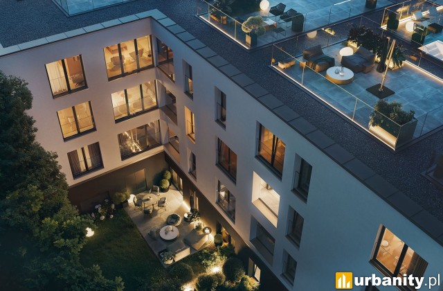 Projekt inwestycji JA\NAS w Krakowie, wiz. materiały dewelopera