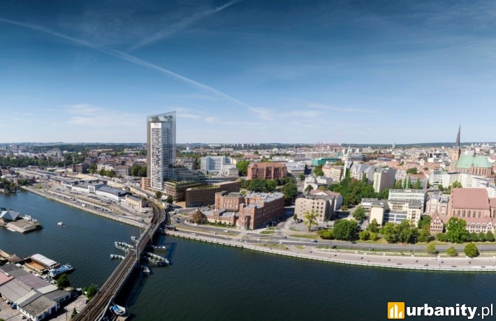Koncepcja kompleksu wieżowego w Szczecinie