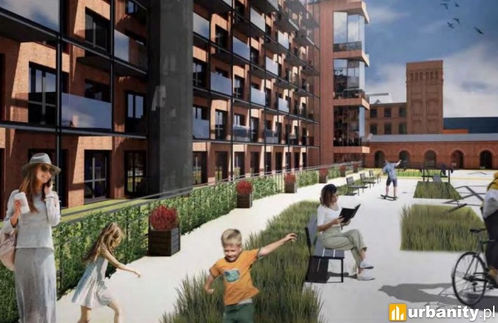 Ogrody Stolarowa w Łodzi, wizualizacja, fot. materiały prasowe