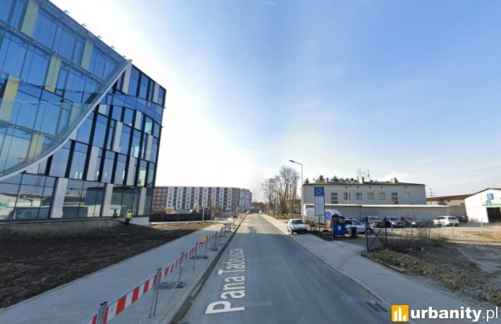 Widok na ulicę Pana Tadeusza na Zabłociu, fot. google maps
