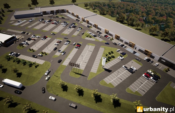 Park handlowy w Ząbkowicach Śląskich - wizualizacja