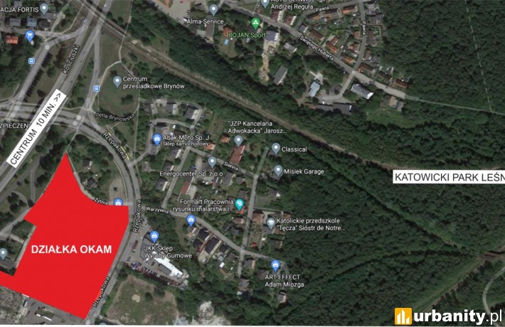 Działka przy ulicy Rzepakowej w Katowicach