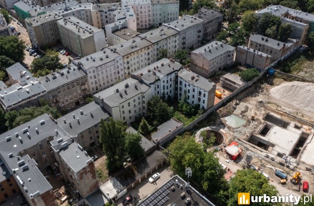 Drążenie tunelu kolejowego  pod łódzkimi kamienicamil, fot. Soletanche