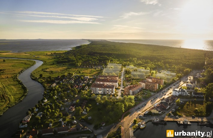 Projekt inwestycji Archipelag Łeba, wiz. materiały inwestora