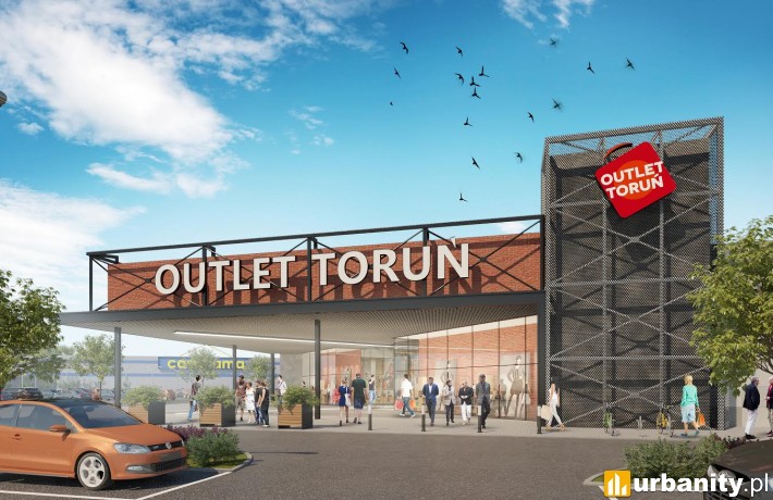 Wizualizacja centrum wyprzedażowego Outlet Toruń