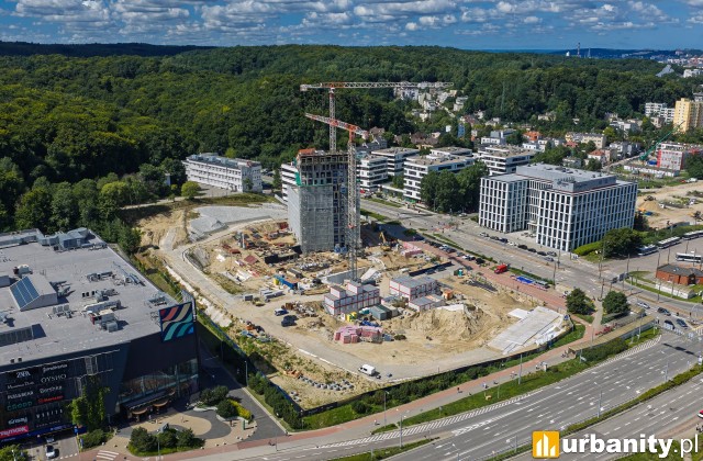 Budowa I etapu SkyCity w Gdyni, sierpień 2026, fot. Allcon