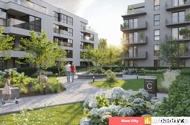 III etap osiedla Slow City w Krakowie, wizualizacja, wiz. materiały dewelopera