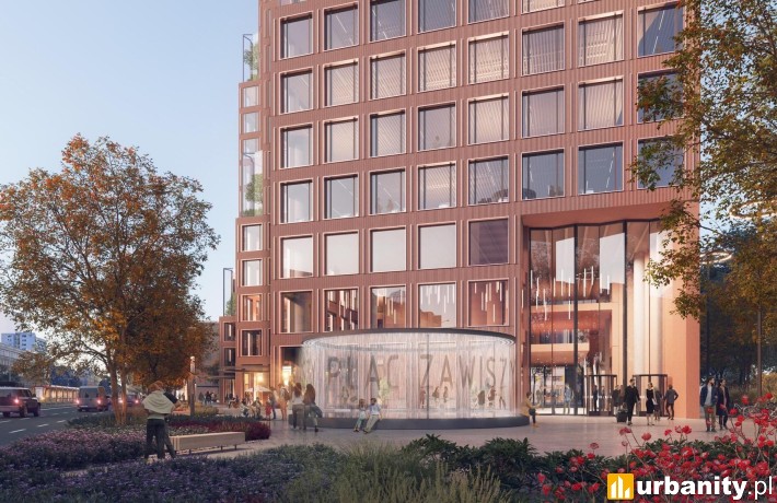 Sobieski Tower - projekt inwestycji na Ochocie, wiz. materiały inwestora