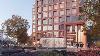 Sobieski Tower - projekt inwestycji na Ochocie, wiz. materiały inwestora