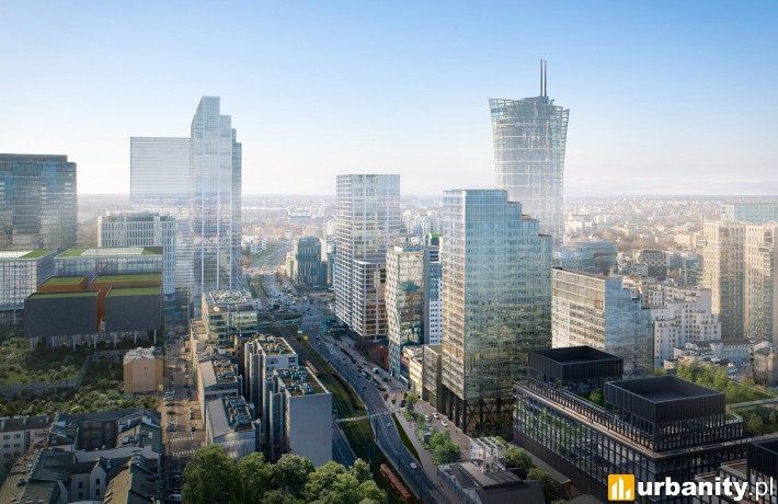 Inwestycja biurowa Studio w Warszawie - wizualizacja