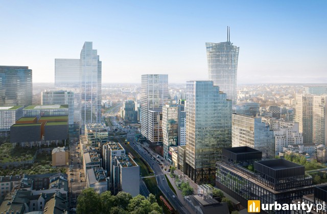 Inwestycja biurowa Studio w Warszawie - wizualizacja