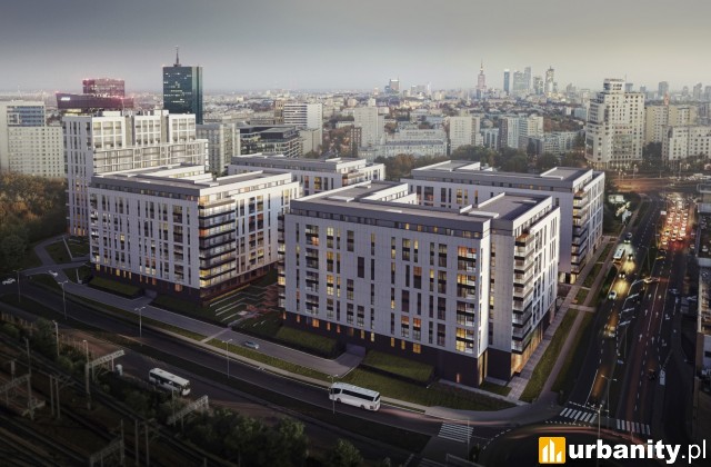 Central Garden Apartments w Warszawie - wizualizacja