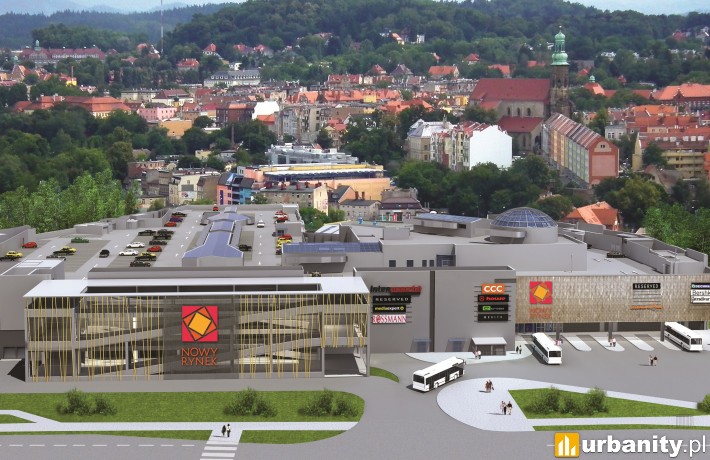 Wizualizacja centrum handlowego Nowy Rynek w Jeleniej Górze