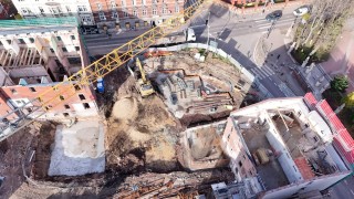 Postęp prac na budowie Centrum Himalaizmu, fot. Katowicka Agencja Wydawnicza