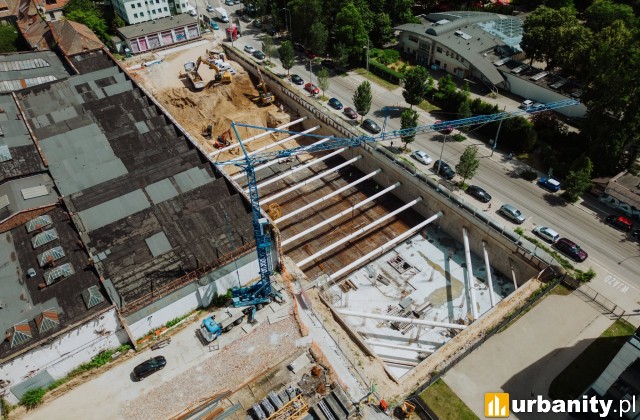 Jeżycka Zajezdnia - obecny stan budowy, fot.  Eiffage Immobilier Polska
